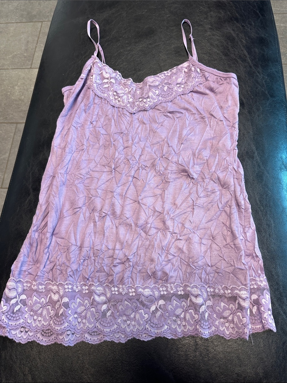 Maurices Lavender Lace-Trim Camisole